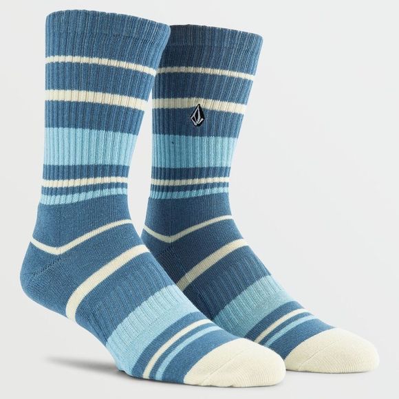 ❌SOLD❌ Volcom Stone Vibes Horizon Blue Socks NWT - Picture 1 of 3